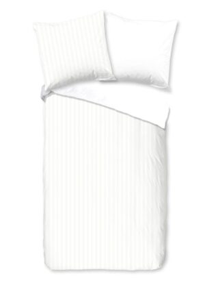 Descanso dekbedovertrek Hotel Sevilla - Wit - 155 x 220 cm - 100% katoen