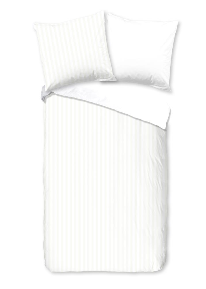 Descanso dekbedovertrek Hotel Sevilla - Wit - 155 x 220 cm - 100% katoen