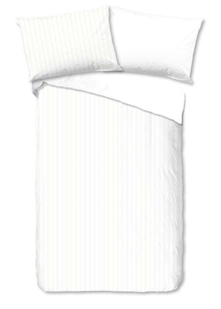 Descanso dekbedovertrek Hotel Sevilla - Wit - 140 x 200 cm - 100% katoen