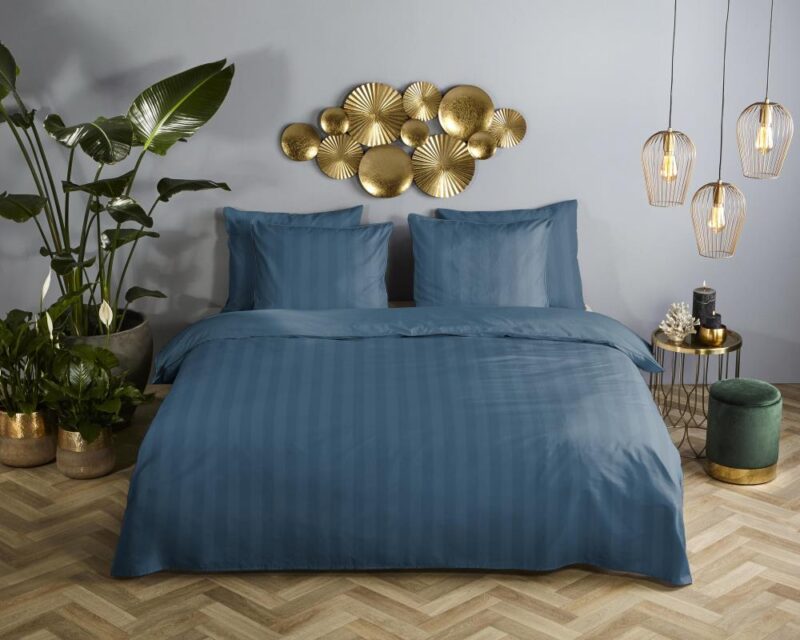 Hotel Sevilla overtrek van Descanso, 140 x 220 cm, kussensloop 60 x 70 cm - Blauw