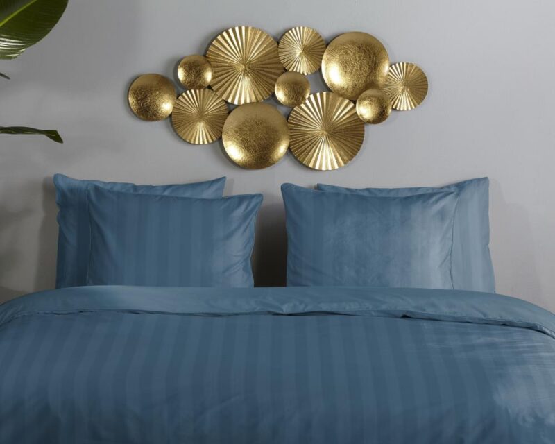 100% katoen kussenhoes Hotel Sevilla van Descanso in 60 x 70 cm - Blauw