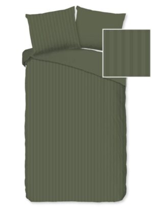 Descanso dekbedovertrek Hotel Sevilla - Groen - 140 x 220 cm - 100% katoen - kussensloop 60 x 70 cm