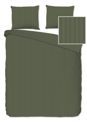Descanso dekbedovertrek Hotel Sevilla - Groen - 200 x 220 cm - 100% katoen - kussensloop 60 x 70 cm