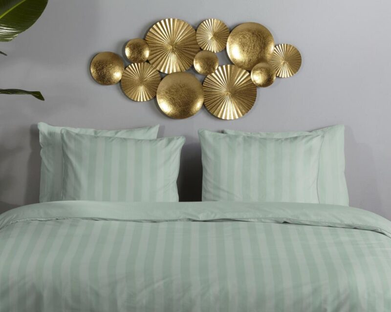 100% katoen kussenhoes Hotel Sevilla van Descanso in 60 x 70 cm - Groen