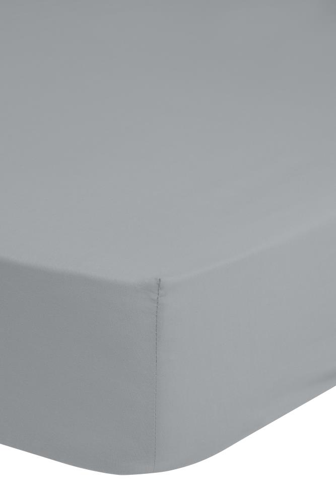 Good Morning Hoeslaken "Uni" - Grijs - (90x200 cm) - 100% Katoen