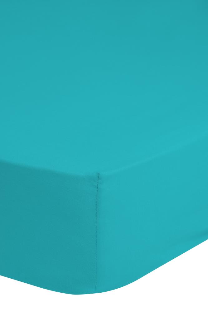 Good Morning Hoeslaken "Uni" - Blauw - (180x200 cm) - 100% Katoen