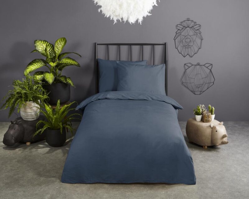100% katoen dekbedset van Good Morning in 140 x 220 cm - Blauw