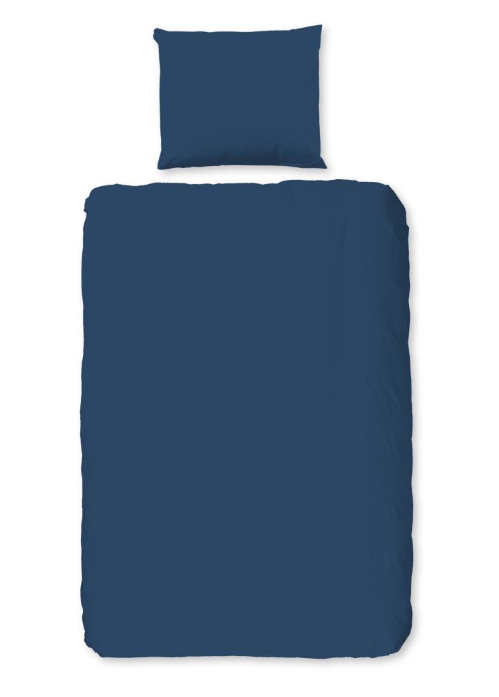 Overtrek van Good Morning, 140 x 220 cm, kussensloop 60 x 70 cm - Blauw