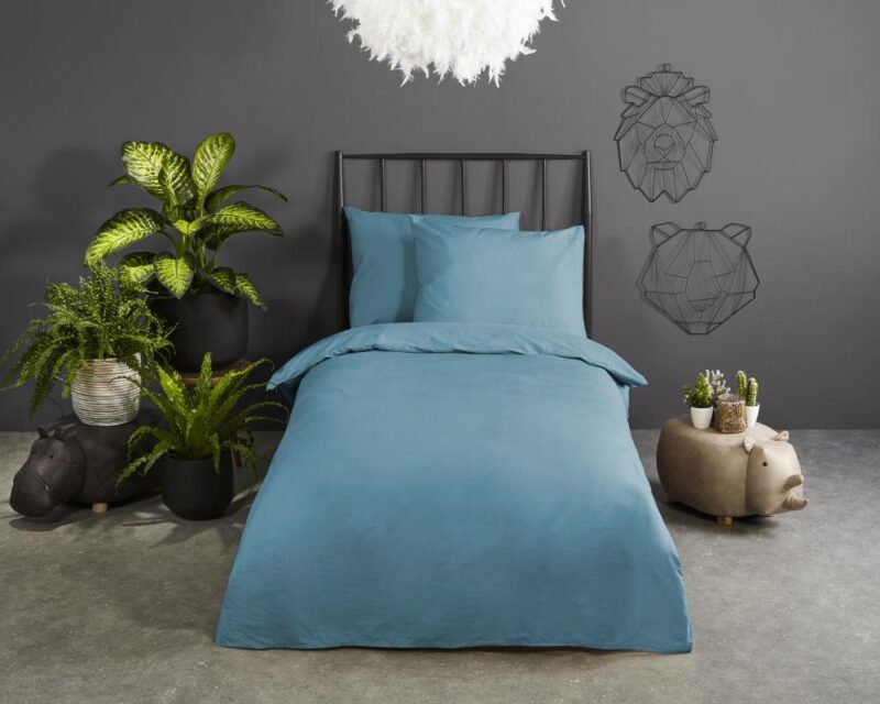 100% katoen dekbedset van Good Morning in 140 x 220 cm - kussensloop 60 x 70 cm