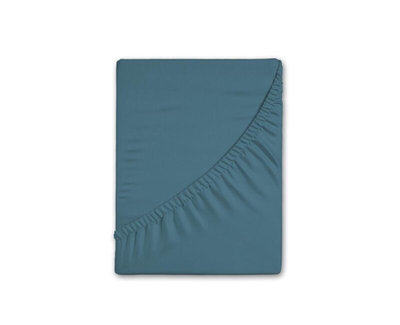 Kinderhoeslaken Uni Blauw - 100% katoen hoeslaken van Good Morning in 60 x 120 cm