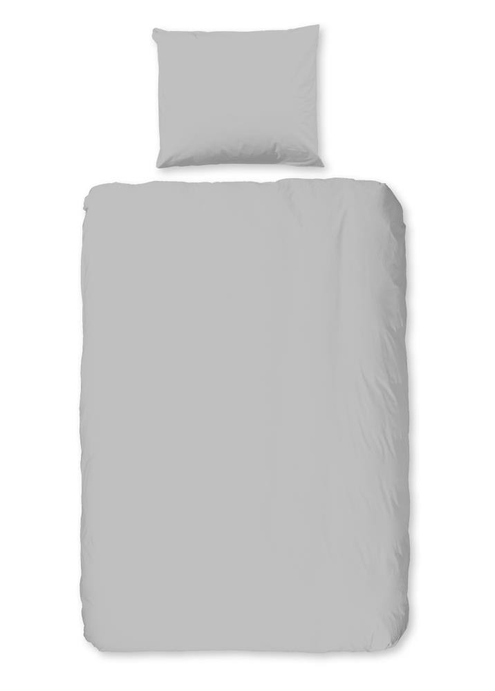 Overtrek van Good Morning, 135 x 200 cm, kussensloop 80 x 80 cm - Grijs