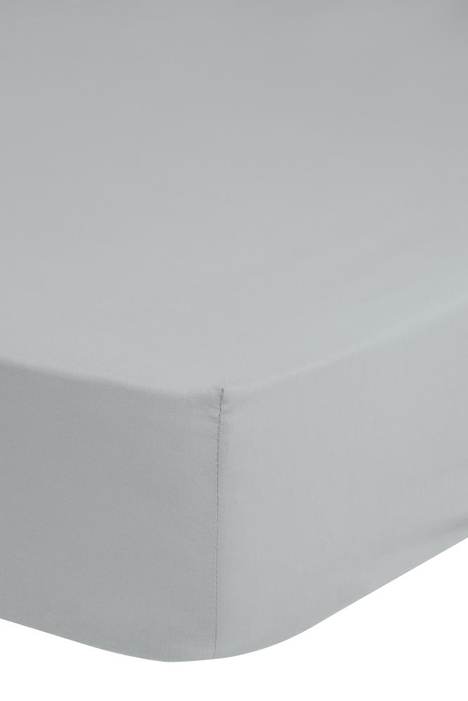 Good Morning Hoeslaken "Uni" - Grijs - (140x200 cm) - 100% Katoen