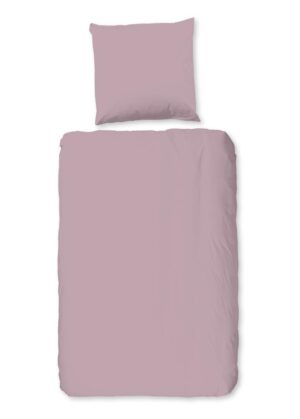 Good Morning dekbedovertrek - Roze - 135 x 200 cm - 100% katoen