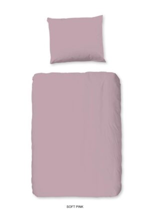 Good Morning dekbedovertrek - Roze - 100 x 135 cm - 100% katoen