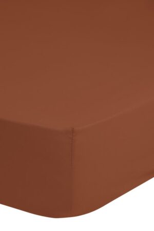 Good Morning hoeslaken - Bruin - 180 x 200 cm - 100% katoen - foto 1