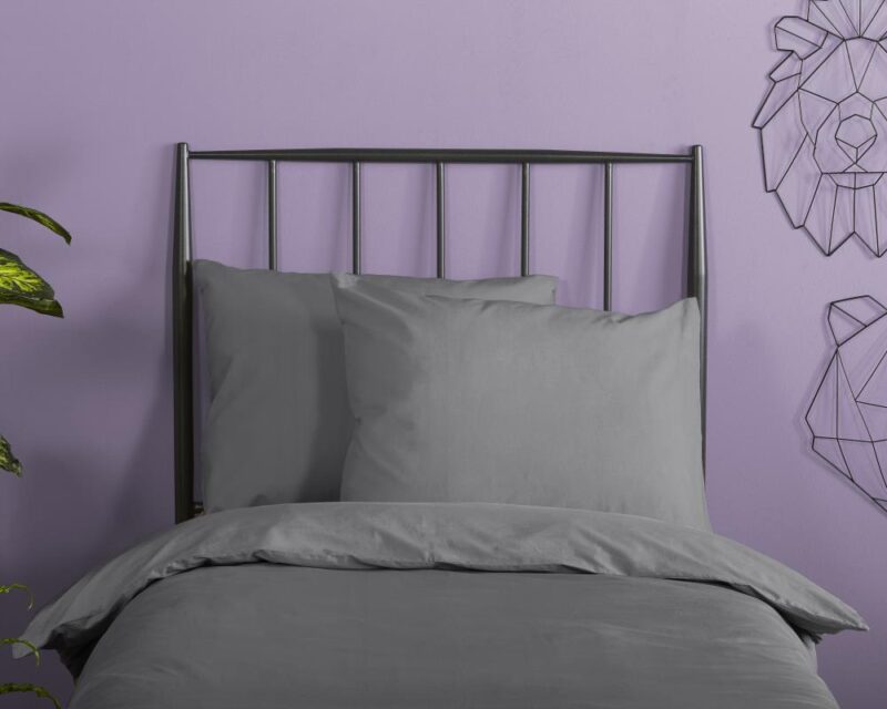 Beddengoed 200 x 220 cm van HIP, Grijs - kussensloop 60 x 70 cm