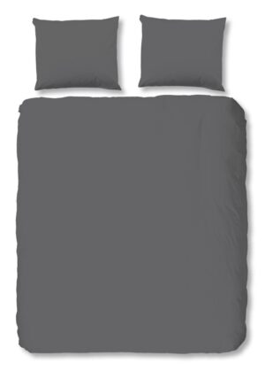 HIP dekbedovertrek - Grijs - 200 x 220 cm - 100% katoen - kussensloop 60 x 70 cm