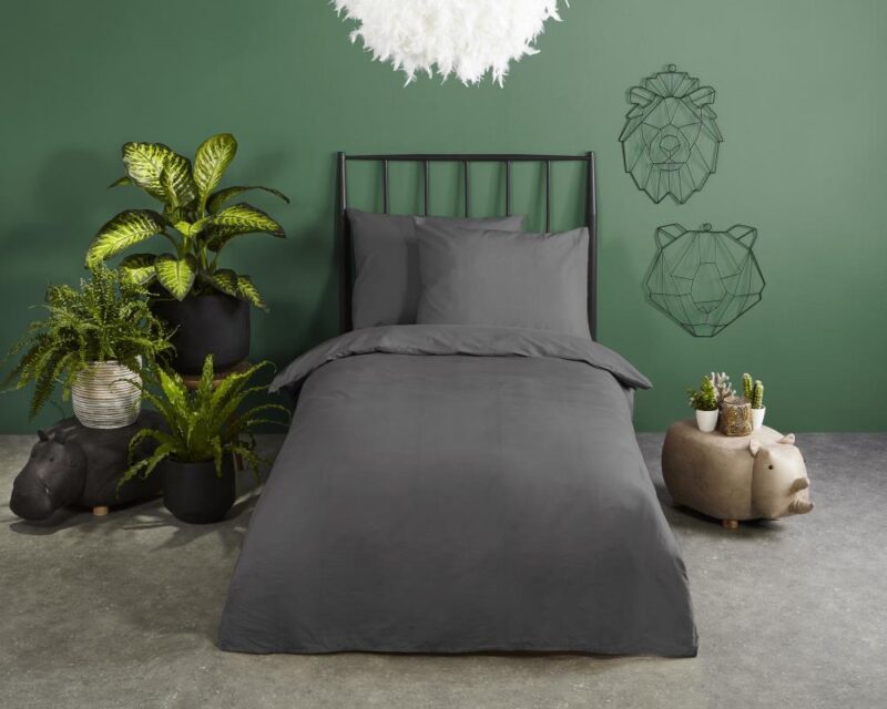 100% katoen dekbedset van HIP in 200 x 220 cm - Grijs