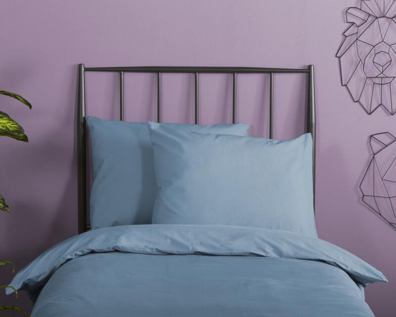 Beddengoed 140 x 220 cm van HIP, Blauw - kussensloop 60 x 70 cm