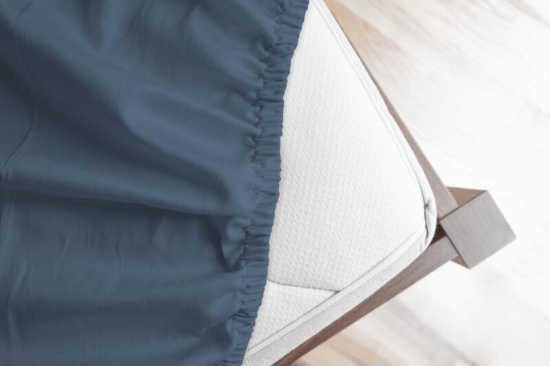 Hoeslaken 90 x 200 cm van HIP, Blauw - 100% katoen