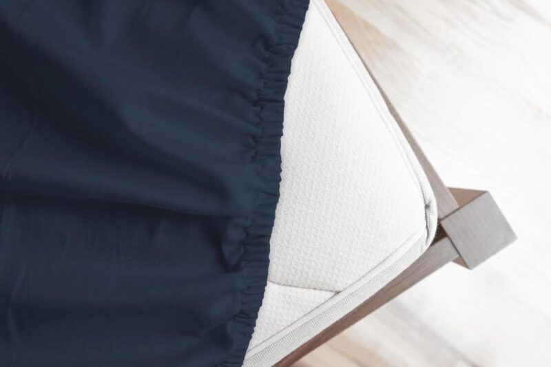 Hoeslaken 160 x 200 cm van HIP, Blauw - 100% katoen