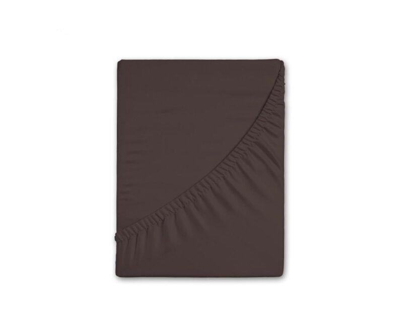 100% katoen hoeslaken van HIP in 90 x 220 cm - Bruin