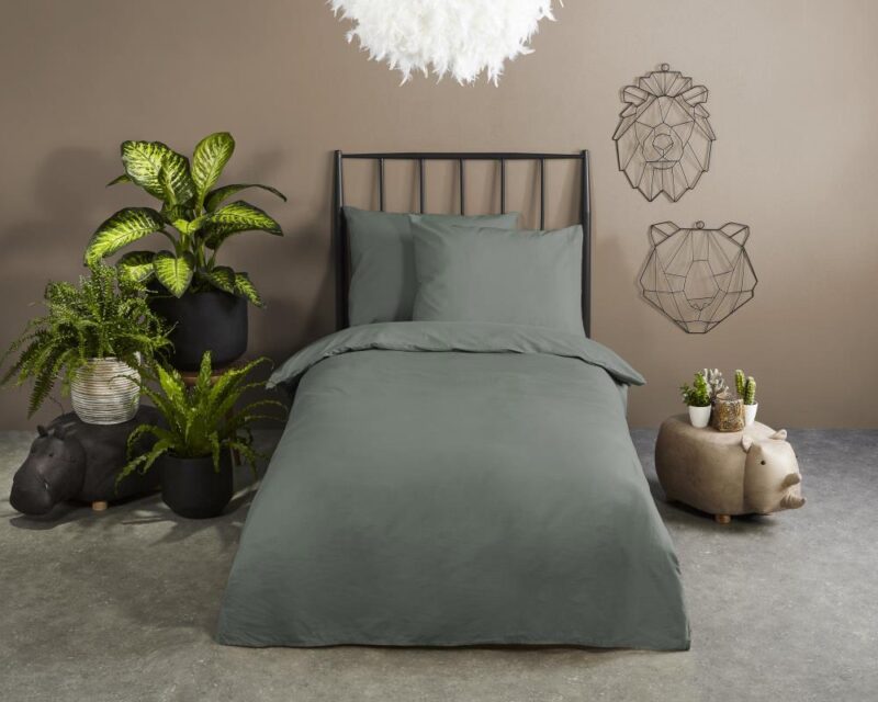 100% katoen dekbedset van HIP in 200 x 220 cm - Groen