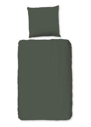 HIP dekbedovertrek - Groen - 135 x 200 cm - 100% katoen