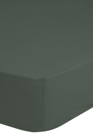 HIP hoeslaken - Groen - 180 x 220 cm - 100% katoen