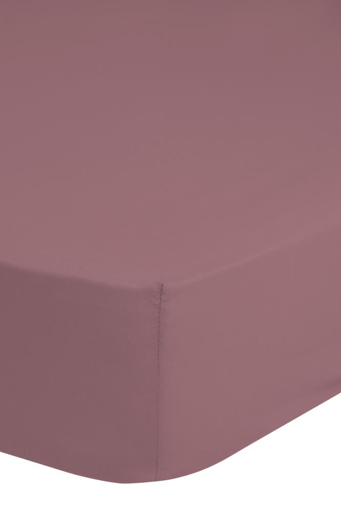 HIP Hoeslaken "Uni" - Roze - (90x220 cm) - 100% Katoen
