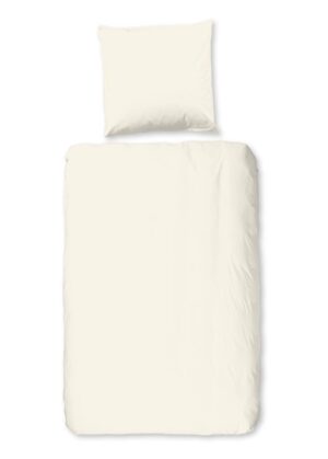 Good Morning dekbedovertrek - Off-Wit - 155 x 220 cm - 100% katoen