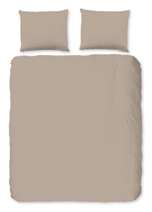 Good Morning dekbedovertrek - Bruin - 240 x 220 cm - 100% katoen