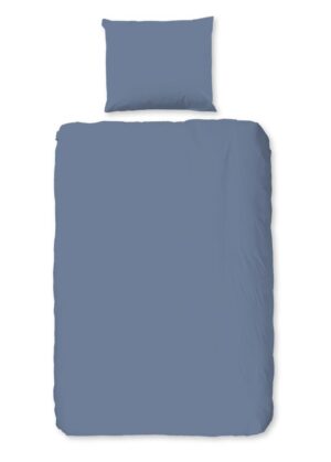 Good Morning dekbedovertrek - Blauw - 140 x 220 cm - 100% katoen