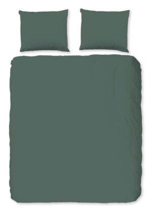 Good Morning dekbedovertrek - Groen - 200 x 220 cm - 100% katoen