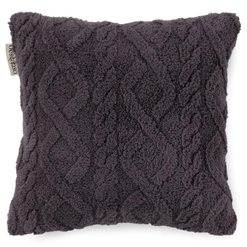 Descanso Sierkussen "Jacquard teddy" - Grijs - (40x40 cm) - 100% Polyester