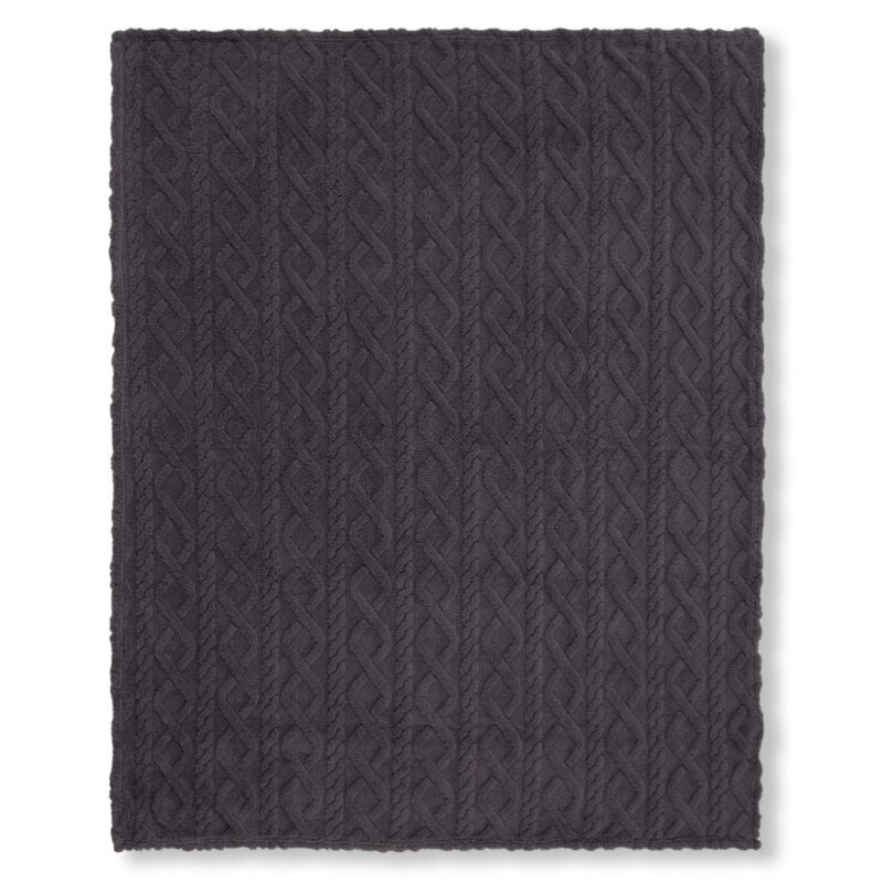 Jacquard teddy fleeceplaid van Descanso, 130 x 160 cm
