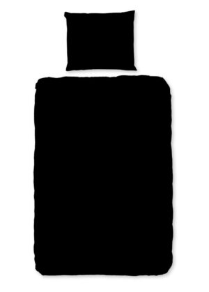 Pure dekbedovertrek - Zwart - 140 x 220 cm - 100% Polyester
