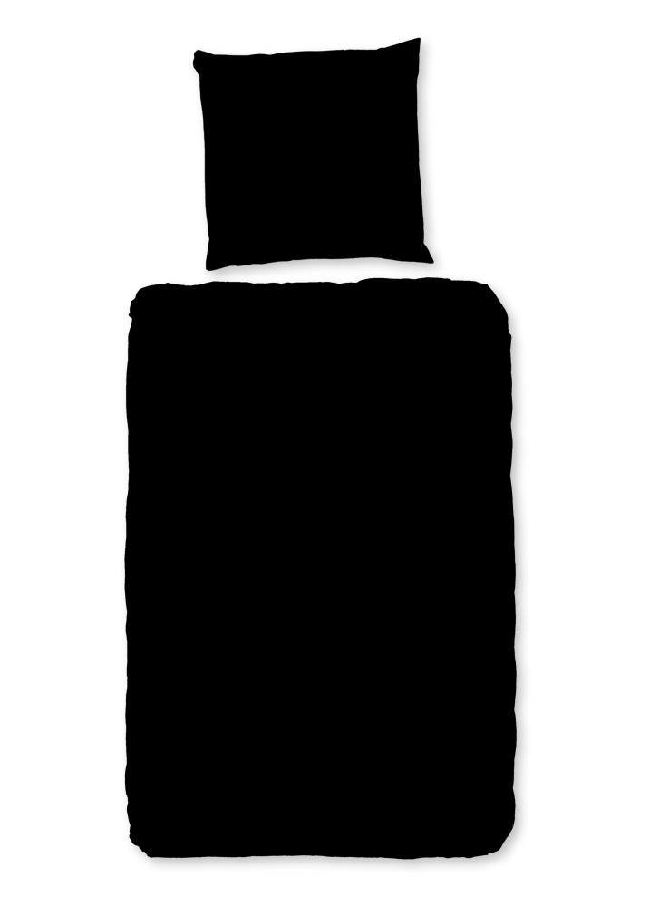 Pure dekbedovertrek - Zwart - 155 x 220 cm - 100% Polyester