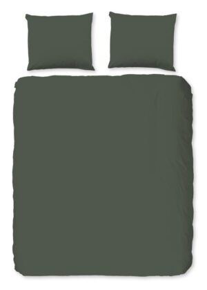 Pure dekbedovertrek - Groen - 200 x 220 cm - 100% Polyester