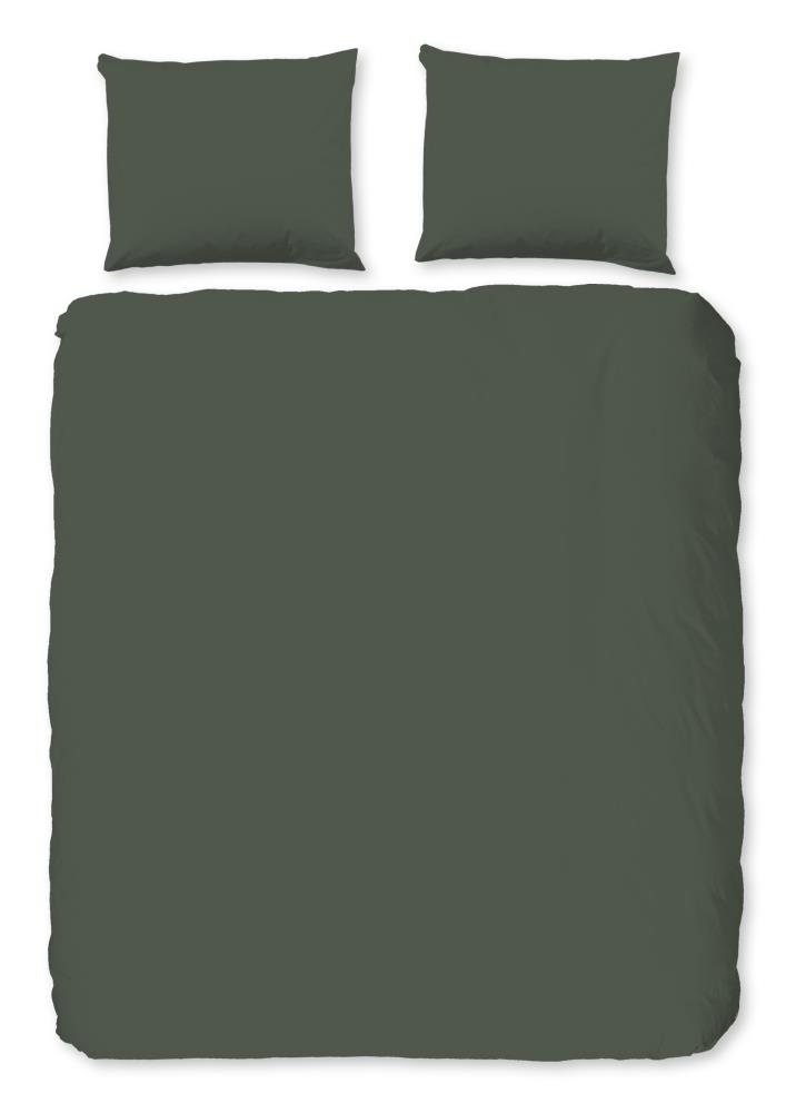 Pure dekbedovertrek - Groen - 200 x 220 cm - 100% Polyester