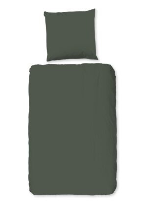Pure dekbedovertrek - Groen - 200 x 200 cm - 100% Polyester
