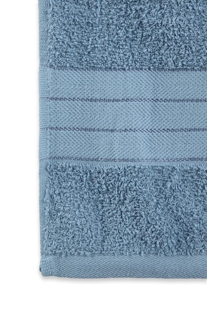 Handdoek 16 x 22 cm van Good Morning, Blauw - 100% katoen