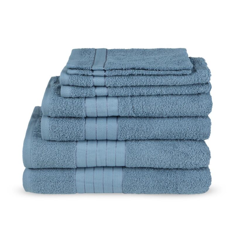 Uni Blauw - Badhanddoek van Good Morning, 16 x 22 cm