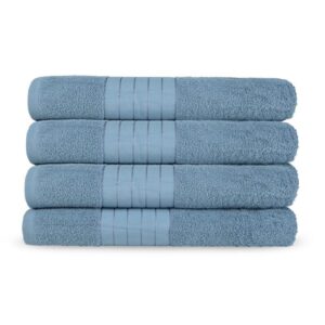 Uni - Good Morning handdoek - Blauw - 50 x 100 cm - 100% katoen