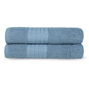 Uni - Good Morning handdoek - Blauw - 70 x 140 cm - 100% katoen