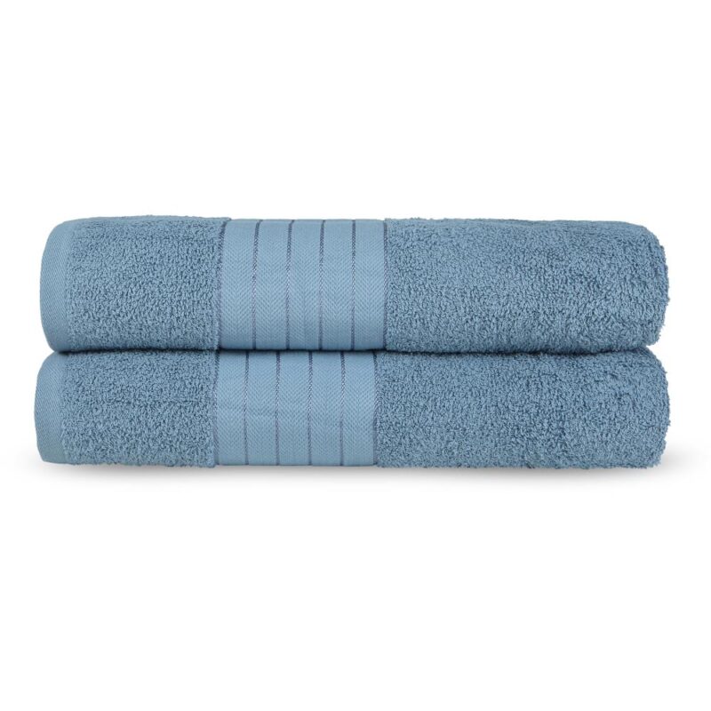 Uni - Good Morning handdoek - Blauw - 70 x 140 cm - 100% katoen