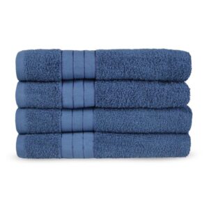 Good Morning handdoek - Blauw - 50 x 100 cm - 100% katoen - foto 1