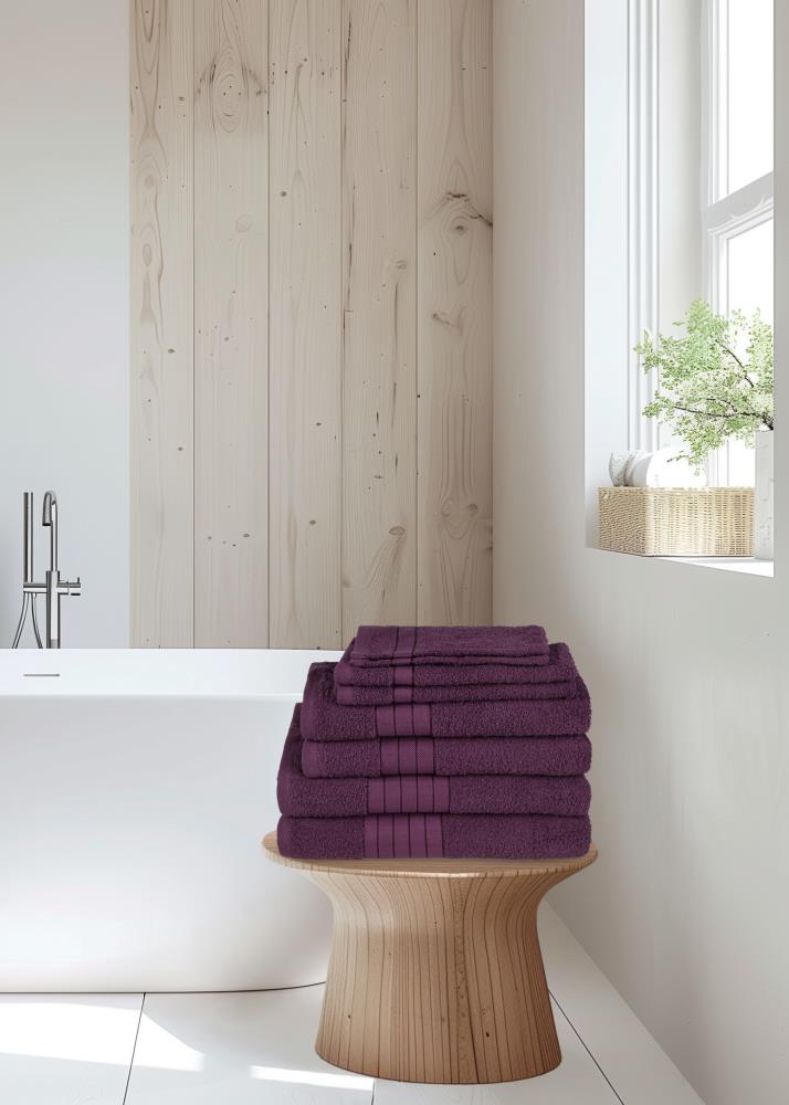 100% katoen handdoek van Good Morning in 50 x 100 cm - Rood