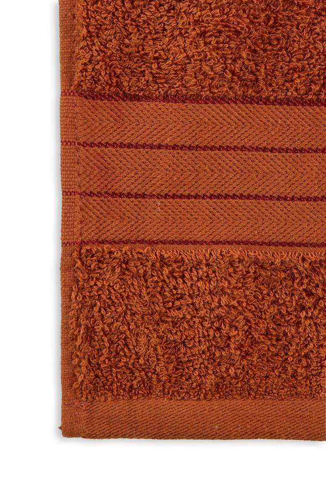 Handdoek 16 x 22 cm van Good Morning, Bruin