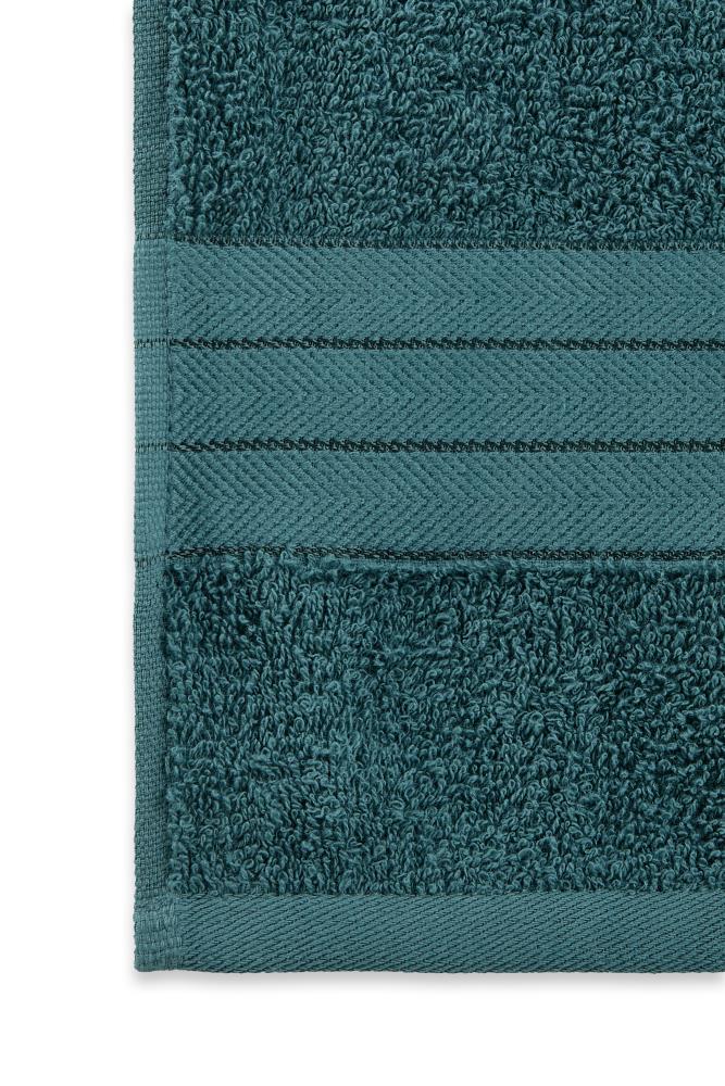Handdoek 16 x 22 cm van Good Morning, Groen - 100% katoen